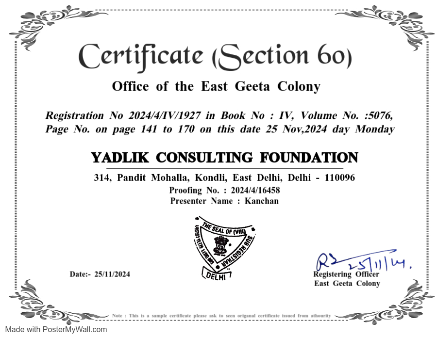 Registration Certificate Scan